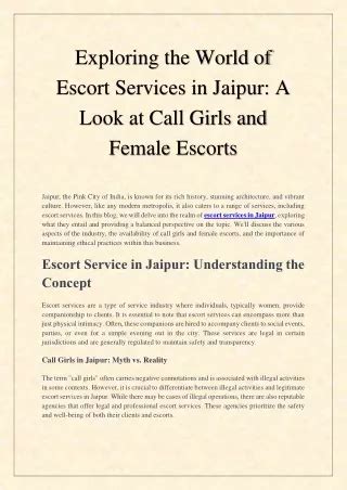 Explore the Finest Gigolo Services in Jaipur for a Lavish and